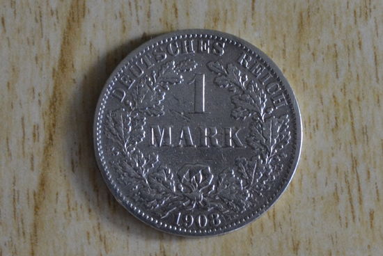 Германия 1 марка 1908 А