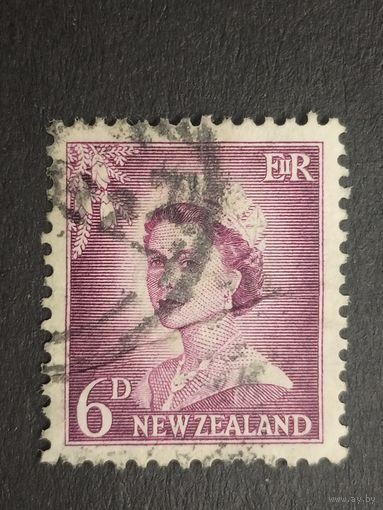 Новая Зеландия 1955. Королева Елизавета II