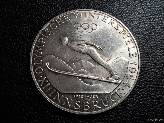 Австрия 50 шиллингов 1964 Зимние Олимпийские игры в Инсбруке Ag900