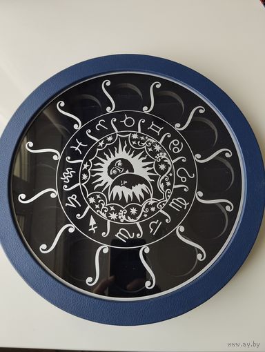 Футляр на 12 монет д.45. . без минималки. Зодиакальный гороскоп и Лунный календарь