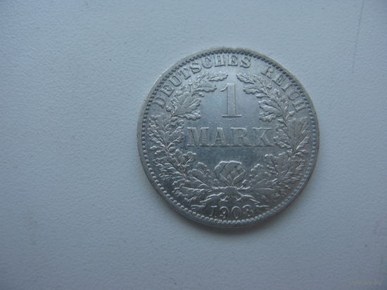 Германия 1 марка 1908 А