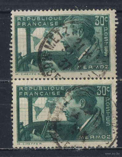 Франция 1937 Жан Мермоз Годовщина гибели #337