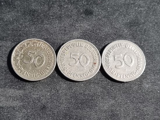 Германия  50 пфеннигов 1950 J F G