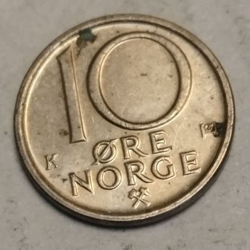 Норвегия 10 оре 1986