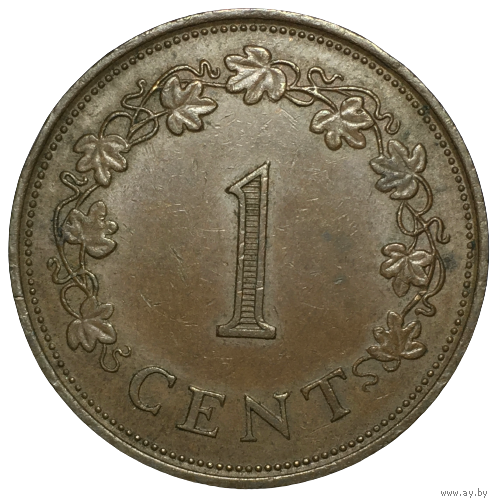 Мальта 1 цент, 1977