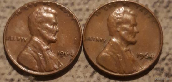 1 цент 1964 Р & D США