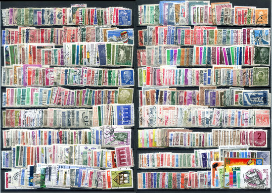 Марки разных стран 4 - 500+ марок - гашёные. #O-W-90-F-1