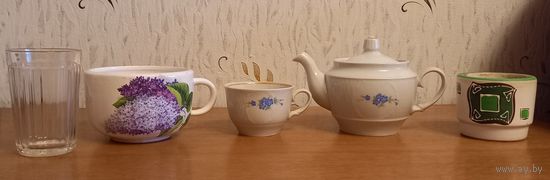 Заварник.Чашка.Стакан.Ваза для цветка.