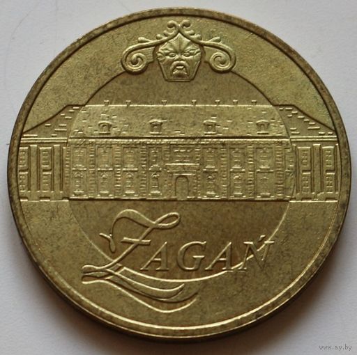 Польша 2 злотых 2006 год "Древние города Польши - Жагань"