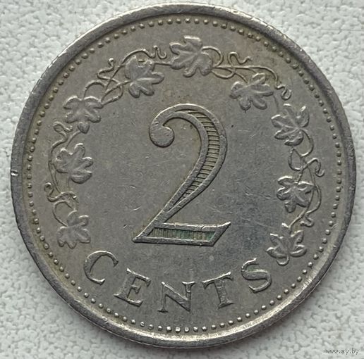 Мальта 2 цента 1972 г.