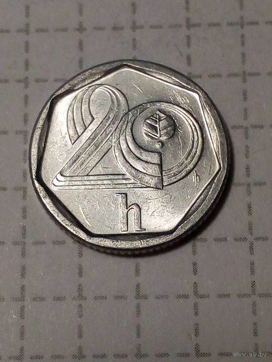 20 геллеров Чехия 1996 год