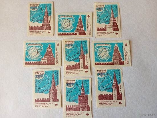 Спичечные этикетки ф.Барнаул. Московский Кремль. 1972 год