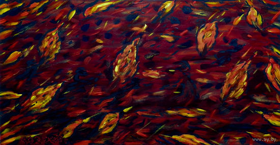 Факелы, акрил, 2007, Котов Олег