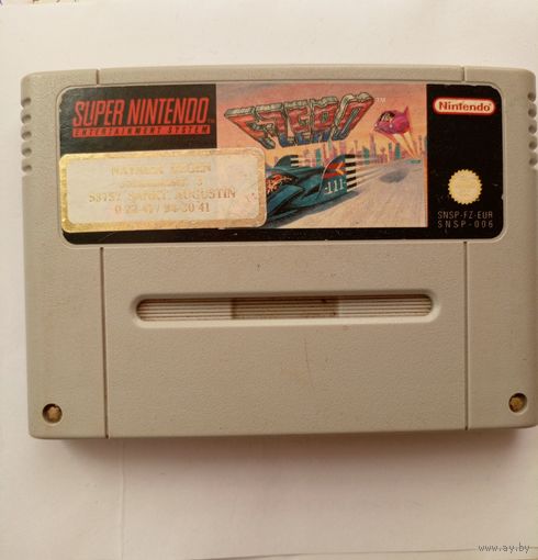 Super Nintendo F-ZERO. SNSP-FZ-EUR. SNSP-006 1992г.