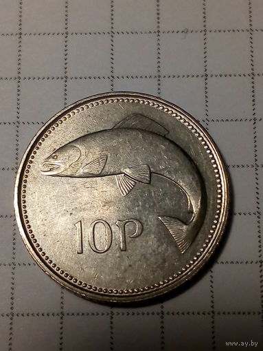 10 пенсов Ирландия 2000 год