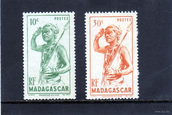Мадагаскар.Ми-388.Танцовщик. Серия: Люди и животные.(1946)