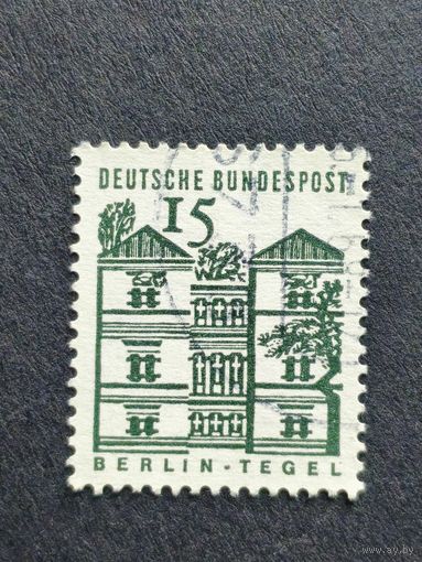 Германия 1964. Здания Германии 12 века. Замок Тегель, Берлин