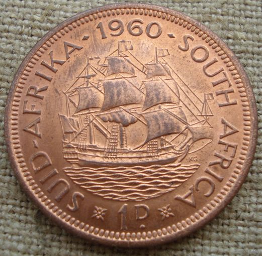 1 пенни 1960 Южная Африка