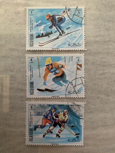 ОАЭ 1972. Рас Аль Хайма. Зимняя олимпиада Саппоро-72