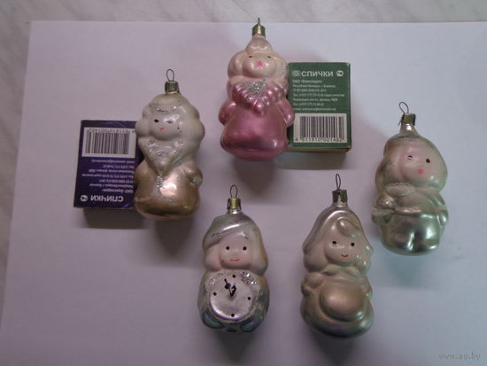 Елочные игрушки СССР. Набор " ЗОЛУШКА".