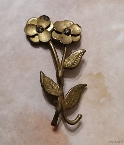 Брошь СССР. Латунь.