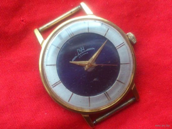 Часы ЛУЧ 2209 БИКОЛОР ПОЗОЛОТА , НЕЧАСТЫЕ из СССР 1970-х