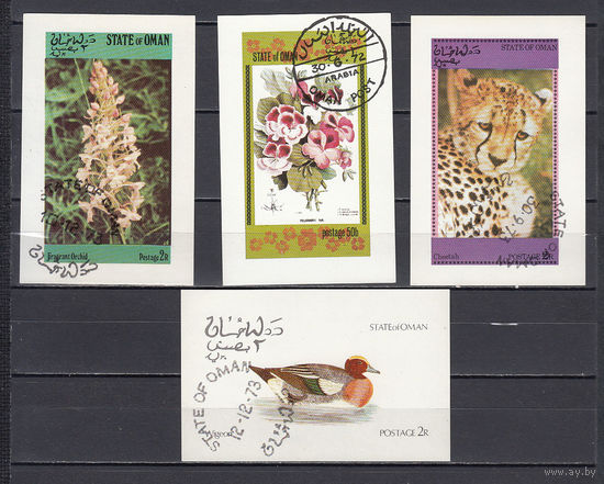 Фауна и флора. Оман. 1970. 4 блока. Michel N (- е).