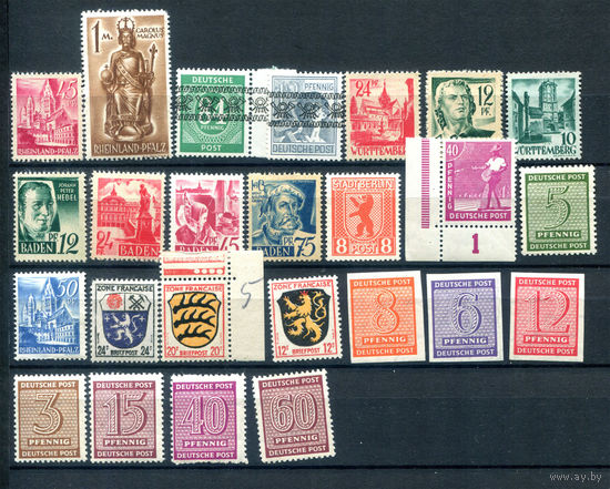 Марки разных стран 2 - 25 марок - MNH. #O-W-52-C-2