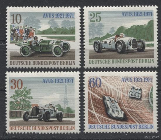 Западный Берлин. Германия 1971 год. Автомобили. 50-летие автогонок AVUS. **