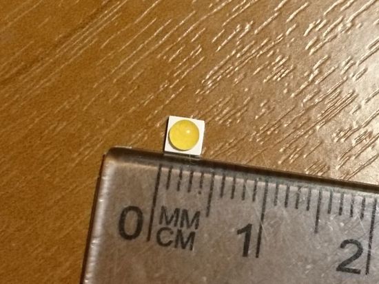 SMD светодиод мощный 3v, 350 mA, теплый белый