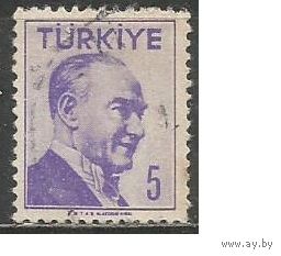 Турция. Кемаль Ататюрк. Первый Президент. 1956г. Mi#1495.