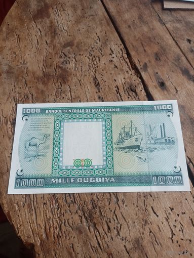 МАВРИТАНИЯ 1000 угий 1989 год