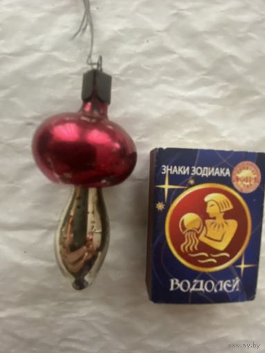 Елочная игрушка Грибок.