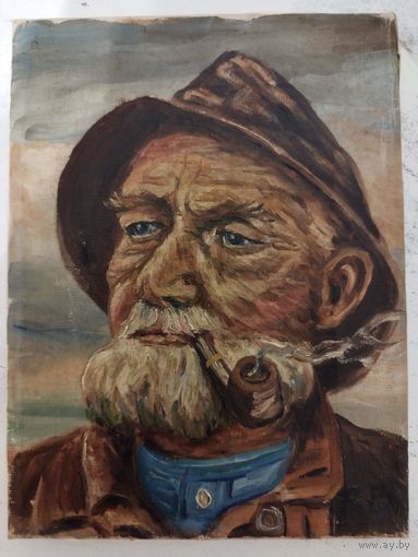 Портрет старого рыбака. Европа. Художник не известен. ЦЕНА СНИЖЕНА