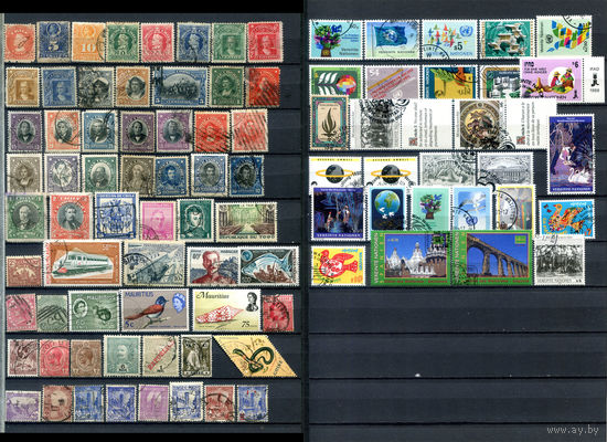 Марки разных стран 5 - 85+ марок - гашёные. #O-W-90-G-1