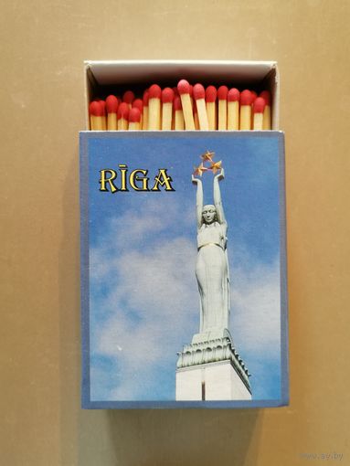 Латвия, города на спичечных коробках, Рига, 7 х 5 х 2 см, спички