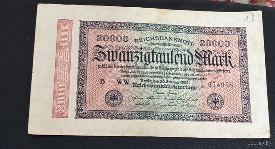 20000 марок 1923