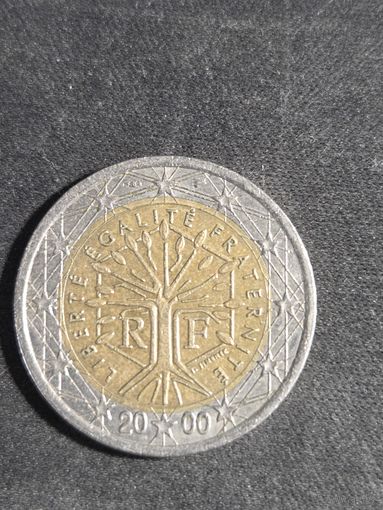 Франция 2 евро 2000