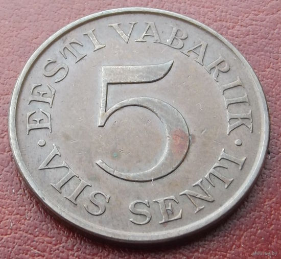 Эстония. 5 сенти 1931