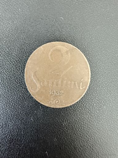 2 сантима 1932 года. Хорошее состояние. С 1 рубля