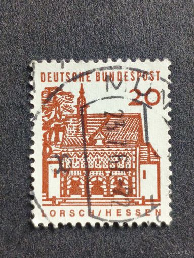Германия 1964. Здания Германии 12 века. Сторожка в Лорше, Гессен