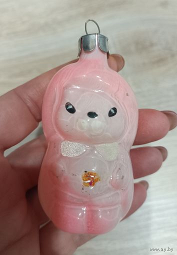 Елочные игрушки, стекло  кот в сапогах