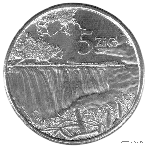 РЕСПУБЛИКА ЗИМБАБВЕ. 5 ЗОЛОТЫХ 2024. UNC