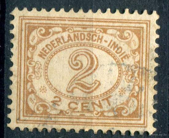 Нидерландская Индия - 1912/14г. - 2 с - 1 марка - гашёная [Mi 109]. #3-WB-87-A-1