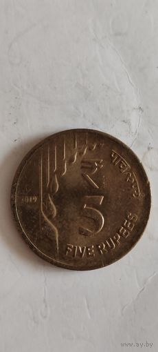 Индия 5 рупеес 2019
