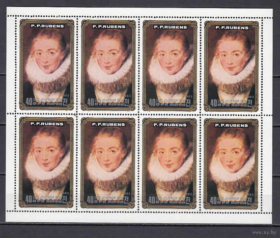 Живопись. Рубенс. КНДР. 1983. Малый лист. Michel N 2406 (17,6 е).