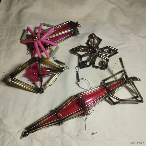 Елочные игрушки Стеклярус лотом СССР