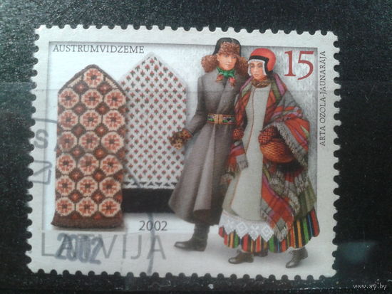 Латвия, 2002. Национальные костюмы