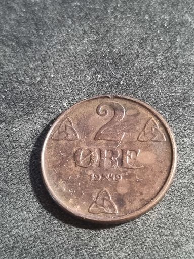 Норвегия 2 эре 1949 1 предложение на АУ