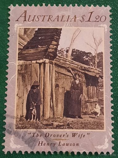 Австралия 1991. Живопись. Henry Lawson. The Drowers wife